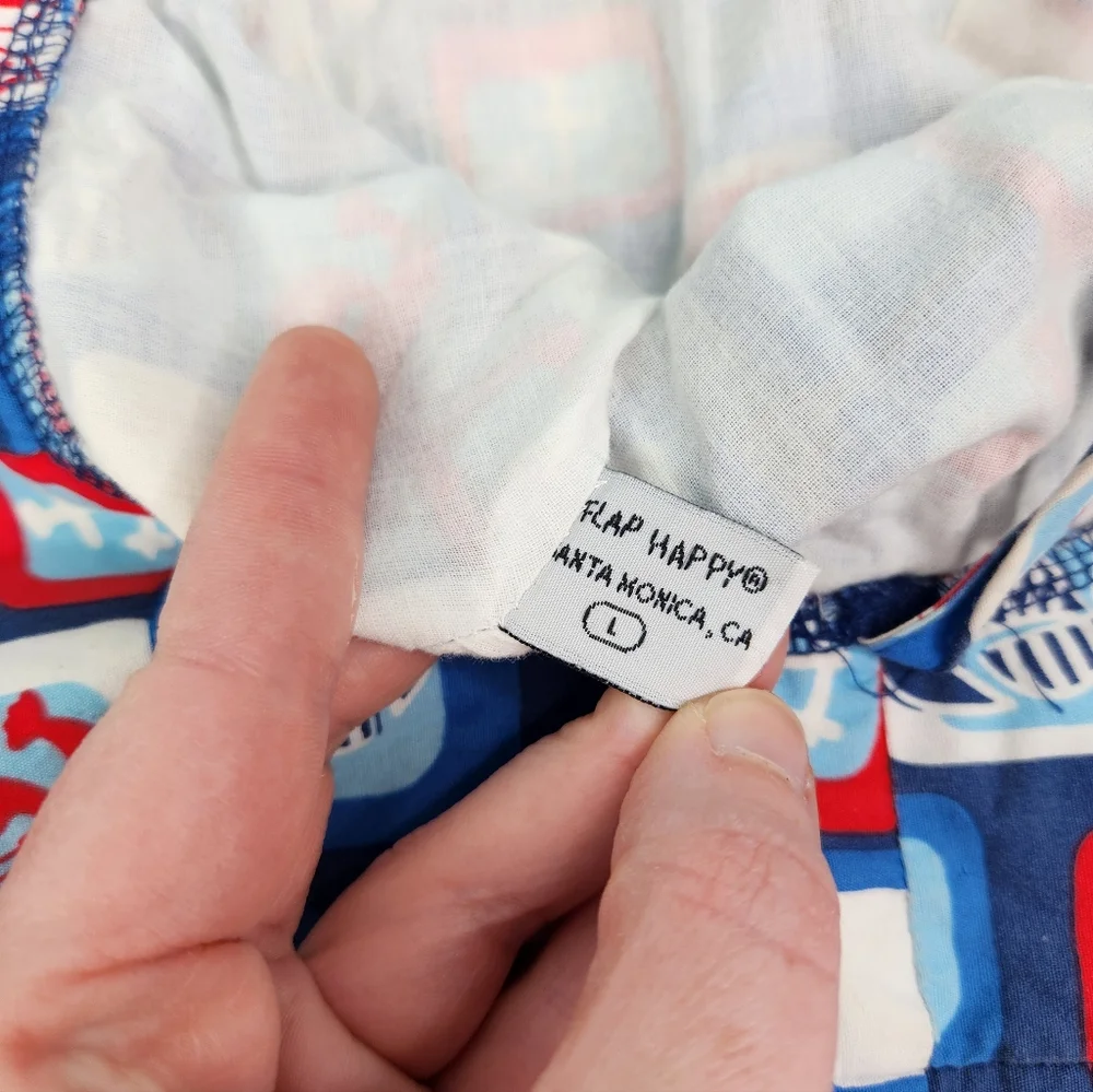Flap Happy Baby Sun Hat - Red, Blue, White
